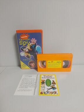 ​Harriet The Spy VHS Nickelodeon Orange Tape Clamshell Complete W/Inserts 1997